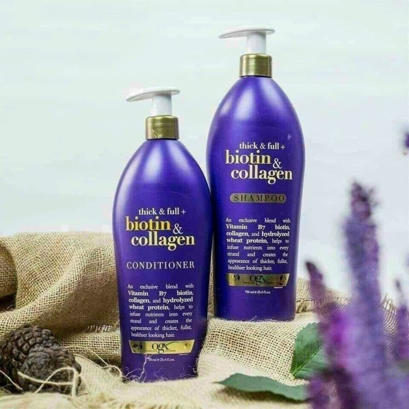 Dầu gội Biotin Collagen tím Mỹ