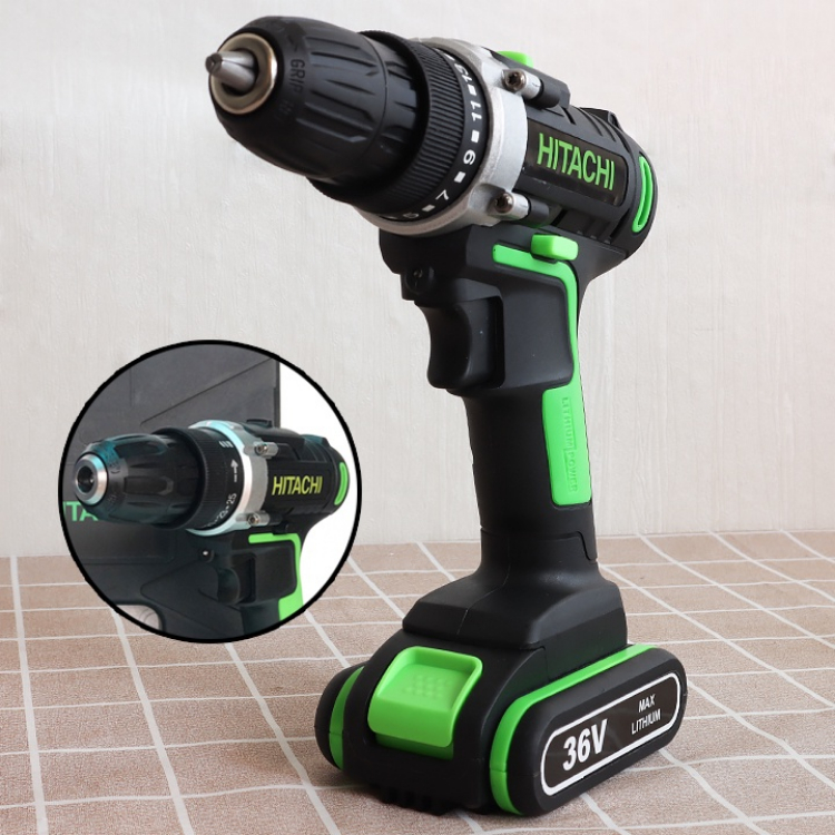 Máy Khoan Pin Hitachi 36V - Khoan Sắt, Khoan Gỗ, Bắt Vít - Máy Bắn Vít - Pin Chuẩn 5 Cell - Máy Văn Vít Cầm Tay - 2 PIN