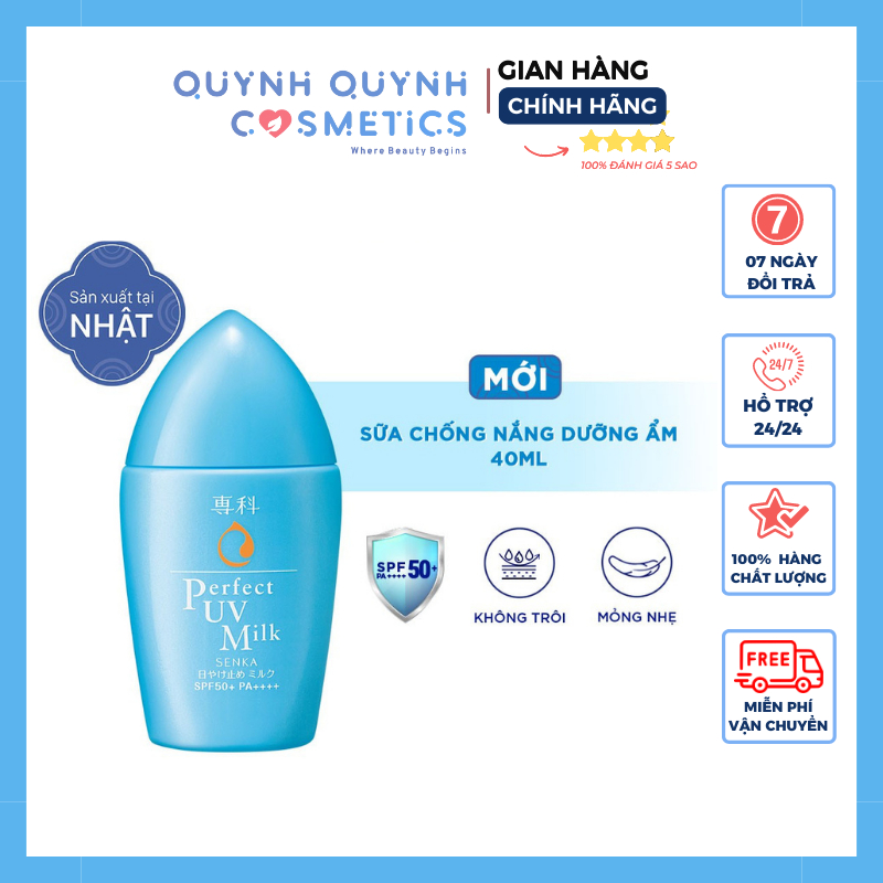 Kem chống nắng dạng sữa Senka Perfect UV Milk 40ml
