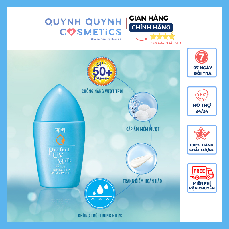 Kem chống nắng dạng sữa Senka Perfect UV Milk 40ml