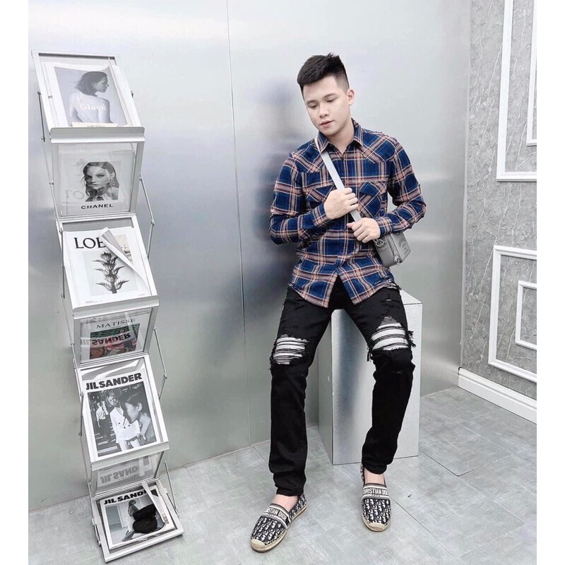 ⚡️[Hight Quality] Hàng Có Sẵn!! Giày Slipon Cói Dio Họa Tiết Thêu Monogram Cò Vạc - Hàng Loại 1 Full Box Phụ Kiện