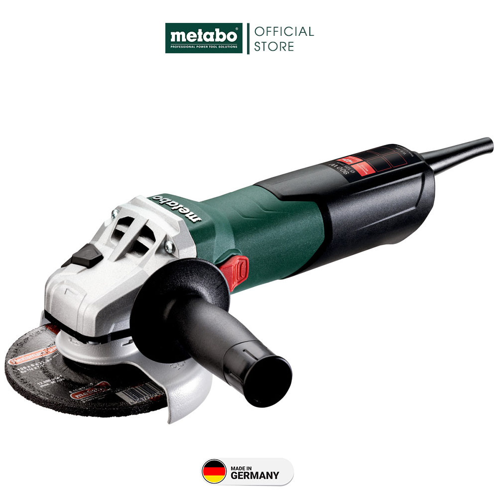 Máy mài góc Metabo W 9-125, Ø125mm, Mô tơ chổi than, Dùng điện, 900W, 2.1kg