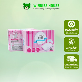 Bông tẩy trang Clean Puff 80 miếng