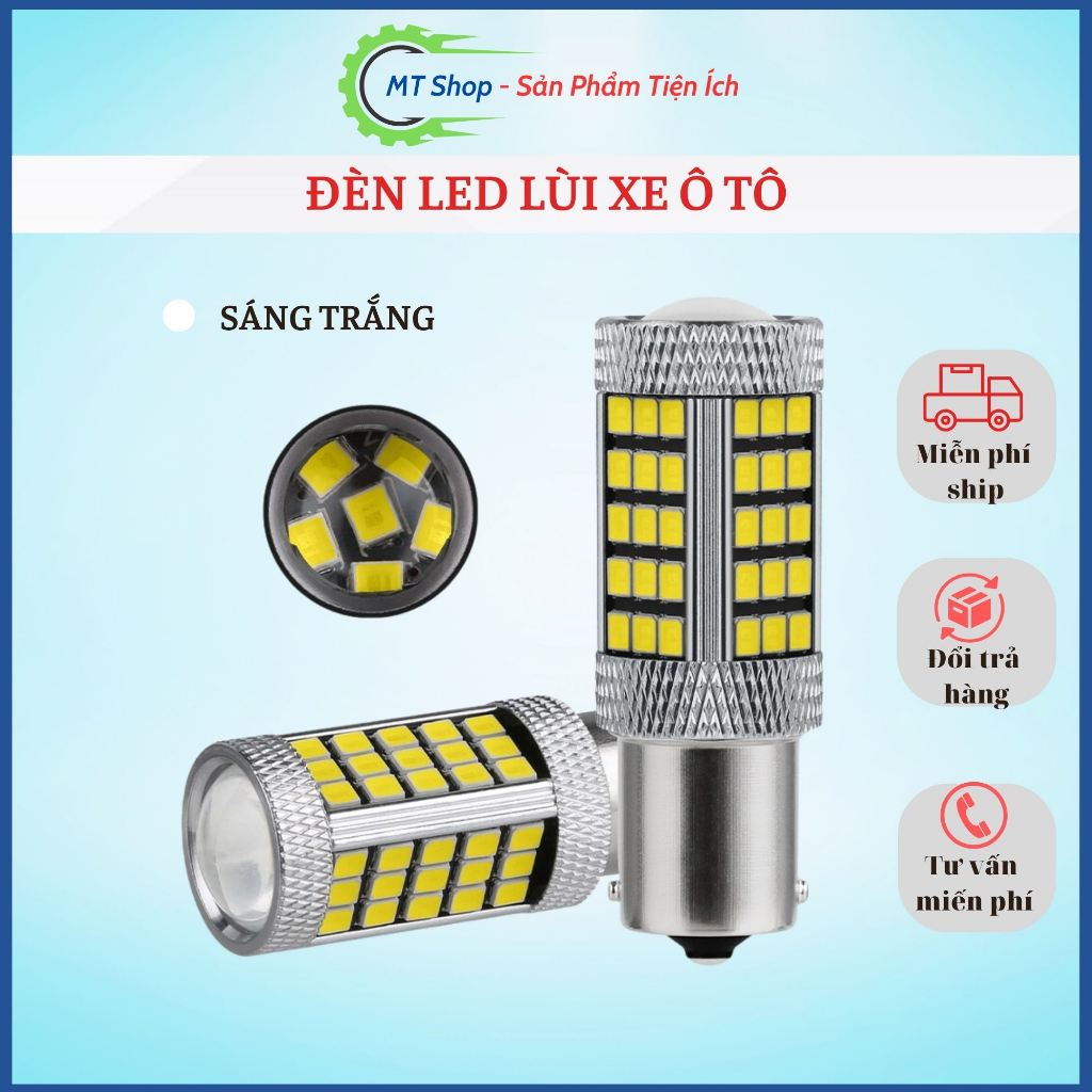 Bóng đèn Led lùi xe ô tô sáng trắng