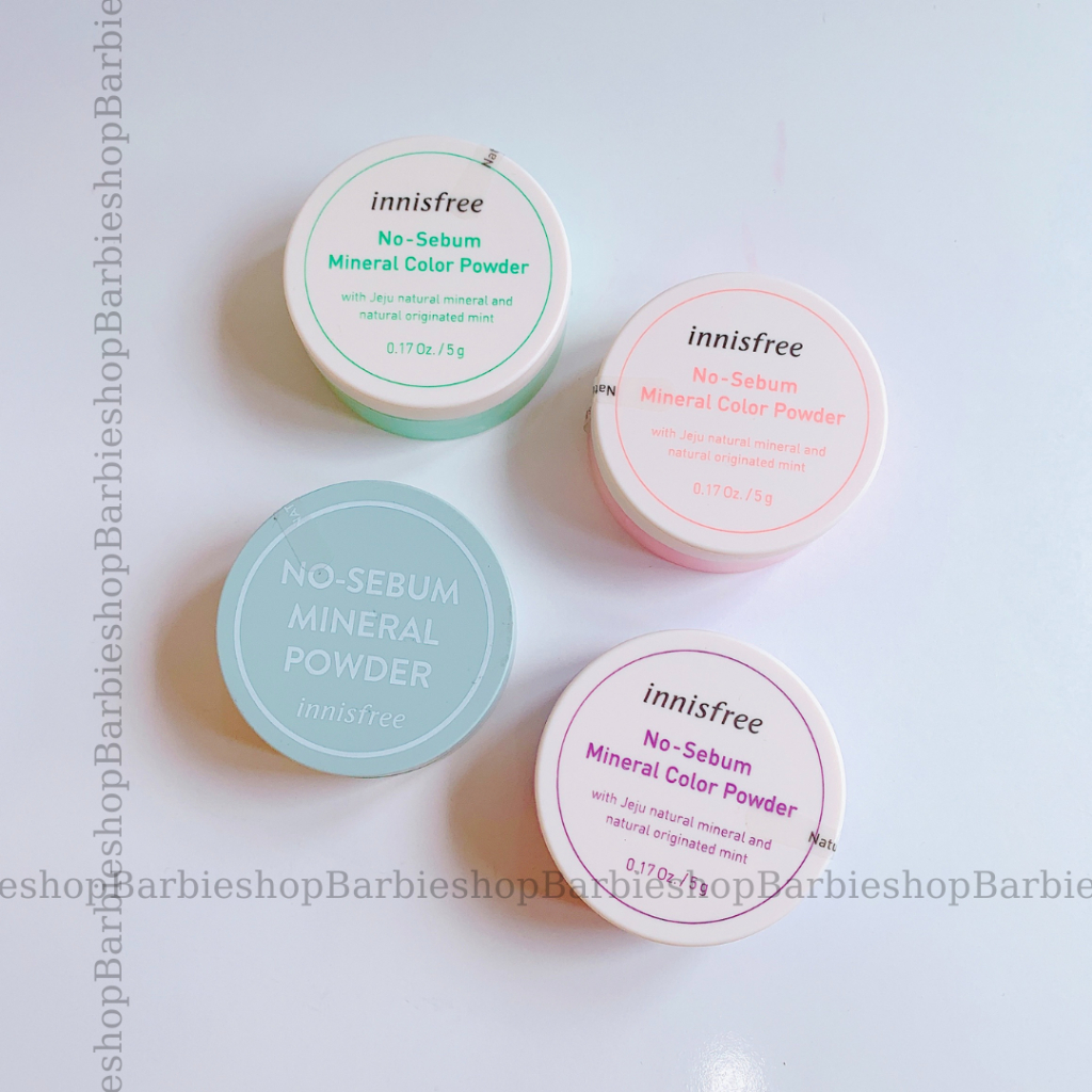 Phấn Phủ Bột Kiềm Dầu Innisfree No - Sebum Mineral Powder - Mineral Color Powder - Hình Thú