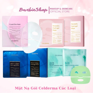 Mặt Nạ Celderma Crystal Skin-Active Repair Green Hydrogel-Ninetalks Hydrogel- Marine Collagen Hydrogen Mask