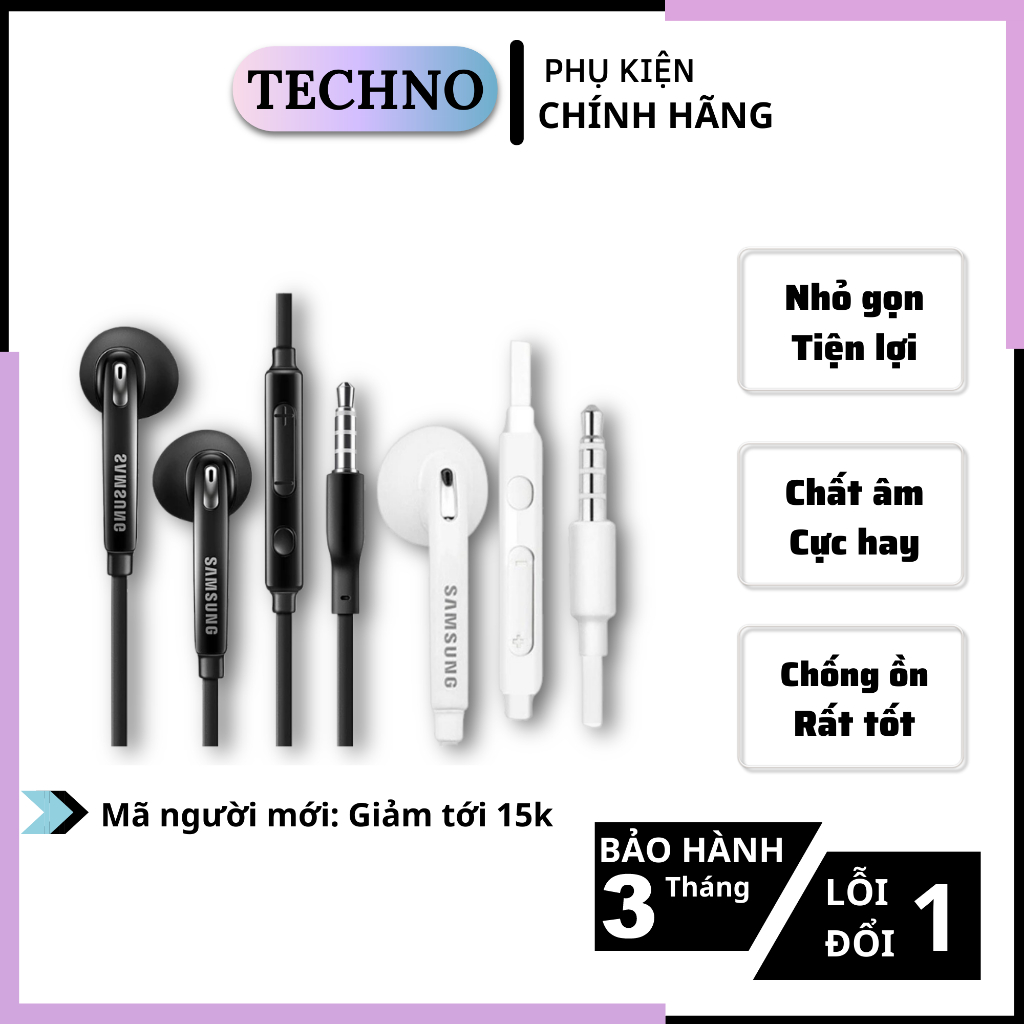 Tai nghe Samsung S7 chân 3.5 phù hợp với nhiều dòng điện thoại