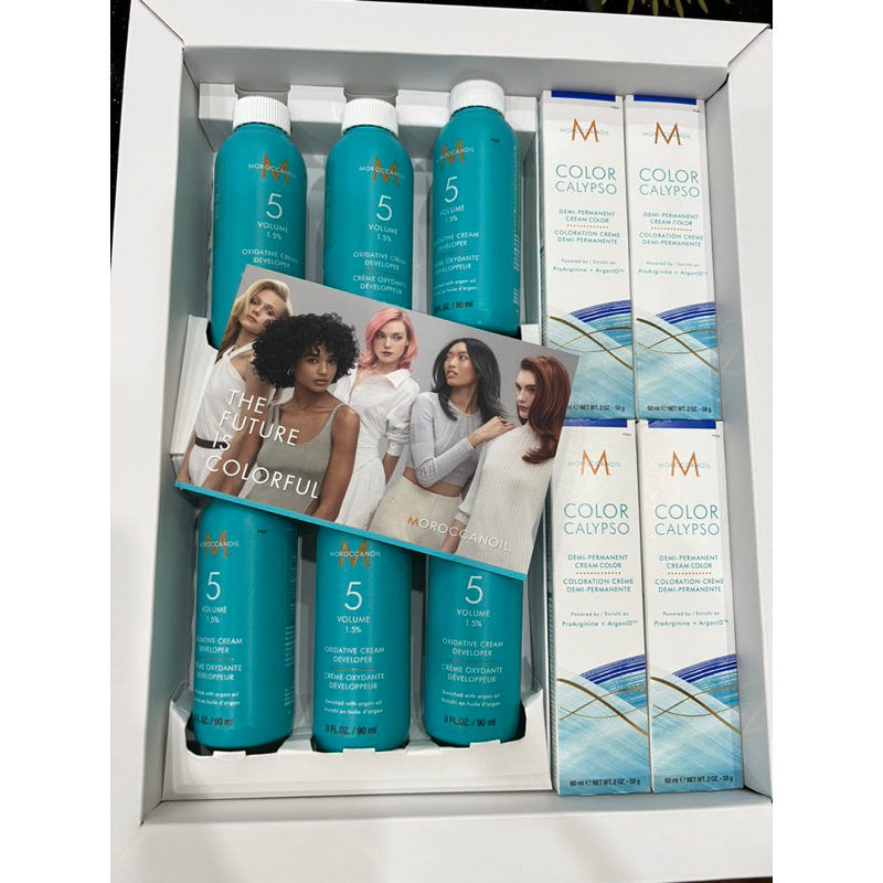 Combo kem nhuộm cao cấp dùng tại nhà Moroccanoil Permanent Cream Color 60ml/90ml