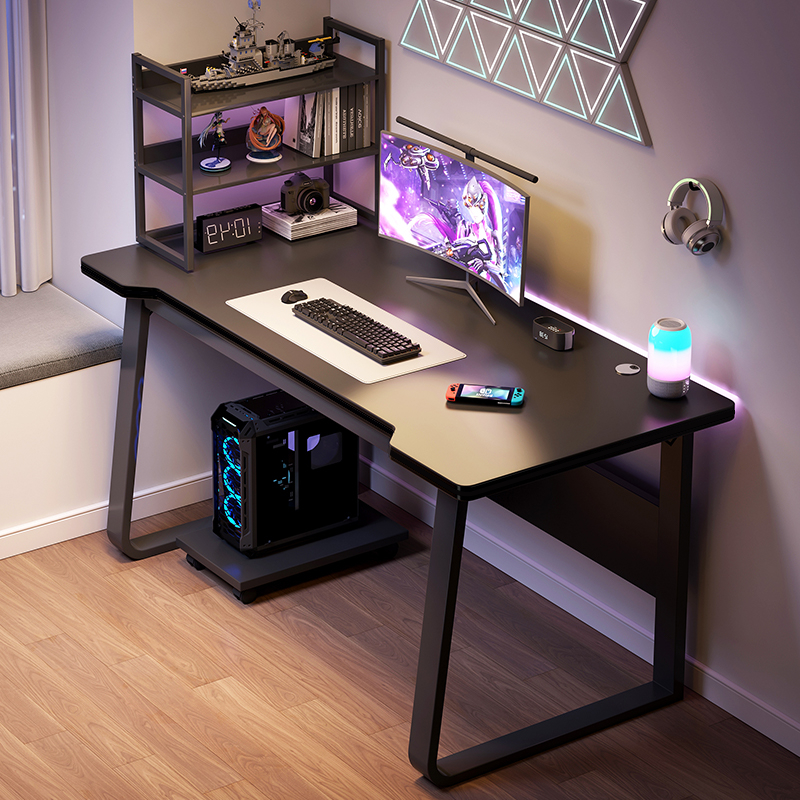Bàn làm việc, bàn gaming chân chữ U để kệ sách thương hiệu IGA- GM95