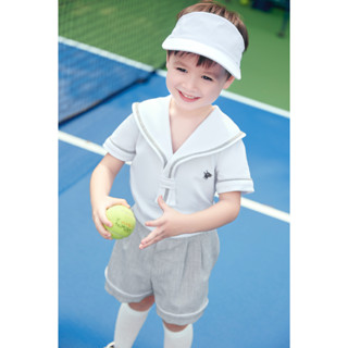  Quần short bé trai màu ghi HEHEHIHI - Q10 