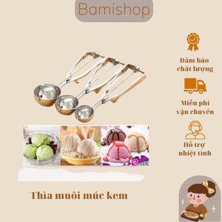 Thìa múc kem inox các loại 4cm-5cm-6cm