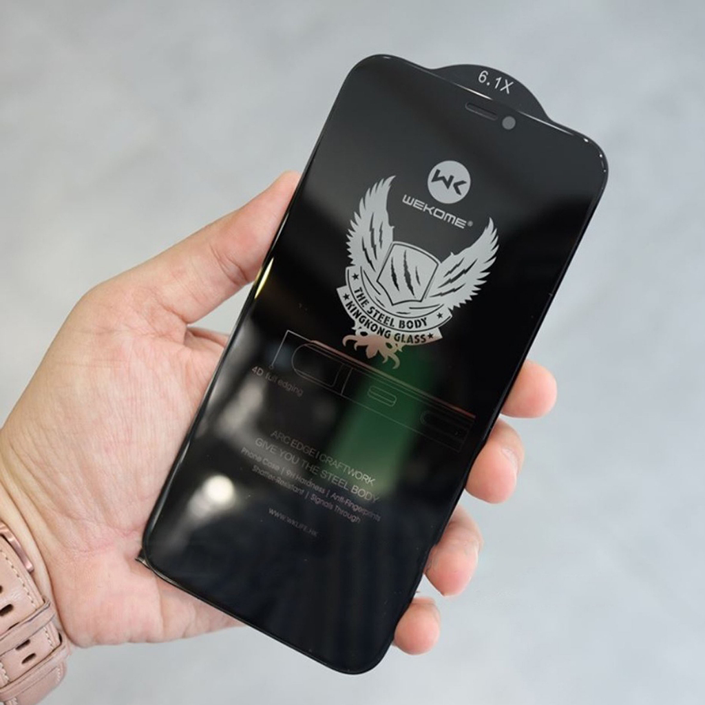 Kính Cường Lực KingKong 4D iP15Promax Trong - Chống Nhìn Trộm Dành Cho iP 14Promax 13Promax 12Promax 11Promax Xsmax