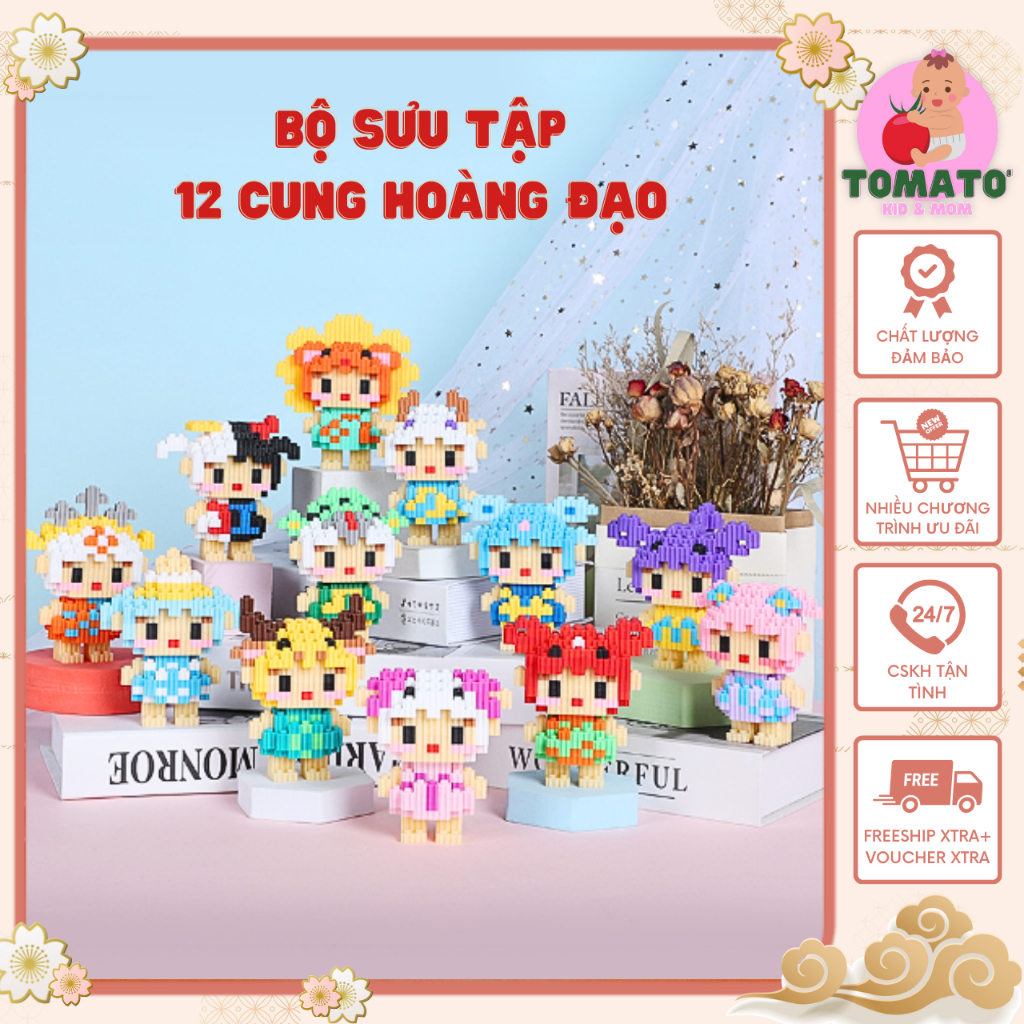 Bộ Lắp Ráp 12 Cung Hoàng Đạo - Full Mẫu Lẻ - Decor Siêu Đáng Yêu - Giải Toả Căng Thẳng & Rèn Luyện Tính Kiên Nhẫn