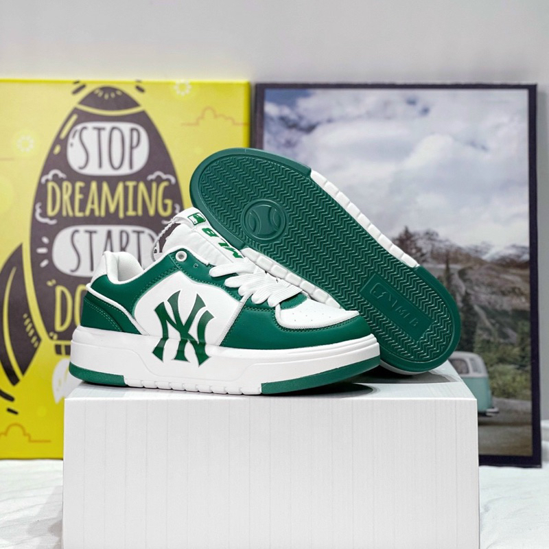 Giày Sneaker Nam Nữ MLB Liner PanDa Đen Trắng, Giày MLB Chunky Màu Đen Trắng Full Size