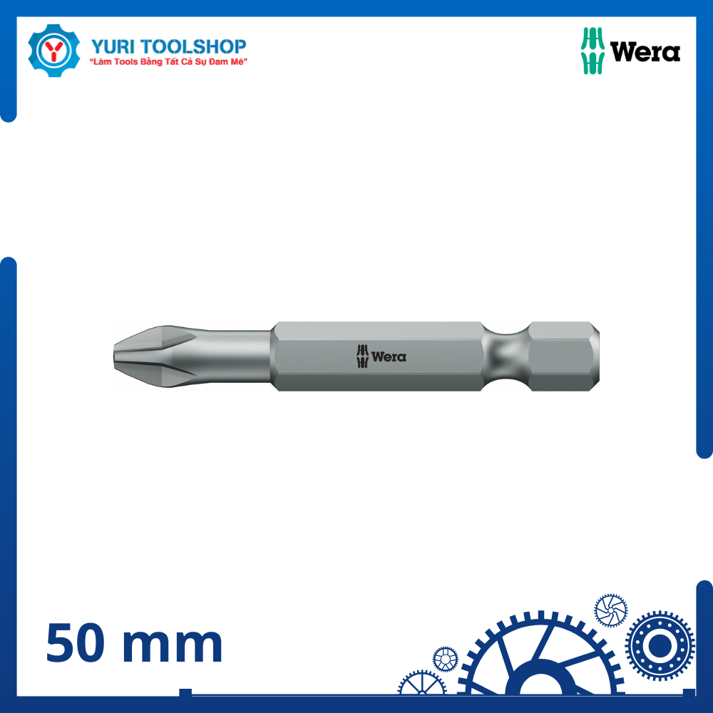 Đầu vít bake Wera 851/4 TZ PH 2 x 50 mm - 05059810001