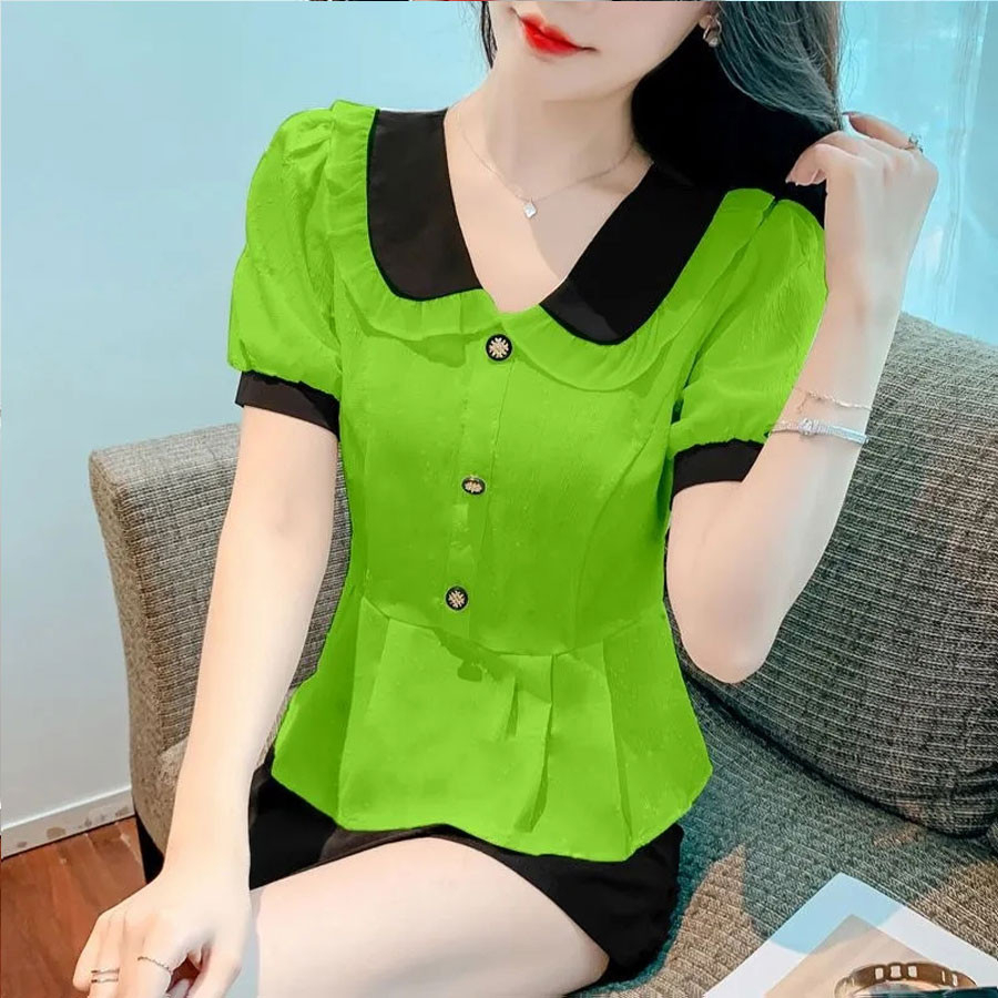 Áo Sơ Mi nữ (SM3) , áo sơ mi tay ngắn chất vải mềm mịn, thoáng mát, trẻ trung lịch sự.