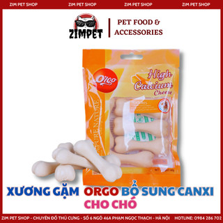 Xương Orgo High Calcium vị phô mai cho chó 90g