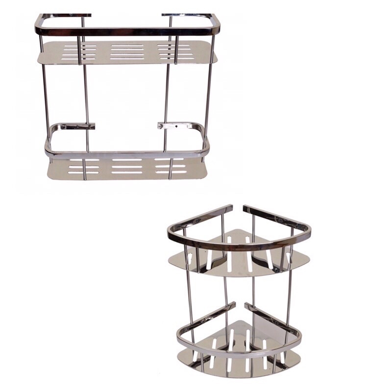 Kệ góc, kệ 2 tầng chữ nhật, kệ gắn tường nhà tắm cao cấp, tiện lợi BẢO HÀNH 3 NĂM | BigBuy360 - bigbuy360.vn