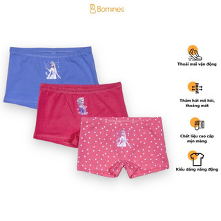 Combo 3 quần lót chip đùi cho bé gái bomines chất cotton cao cấp cho bé 10- 30kg set3quanchipduibegai4
