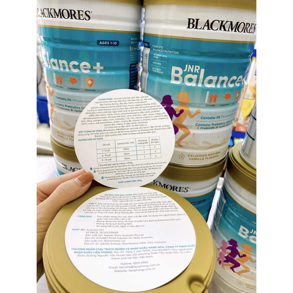 Sữa Blackmores JNR Balance+ Của Úc Cho Trẻ Từ 1 - 10 Tuổi