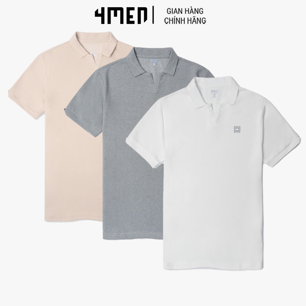 Áo Polo Nam Vải Tổ Ong Regular In 4MEN PO096 trơn basic vải tổ ong nhỏ thoáng khí, mềm mại, co giãn, dễ chịu, trẻ trung