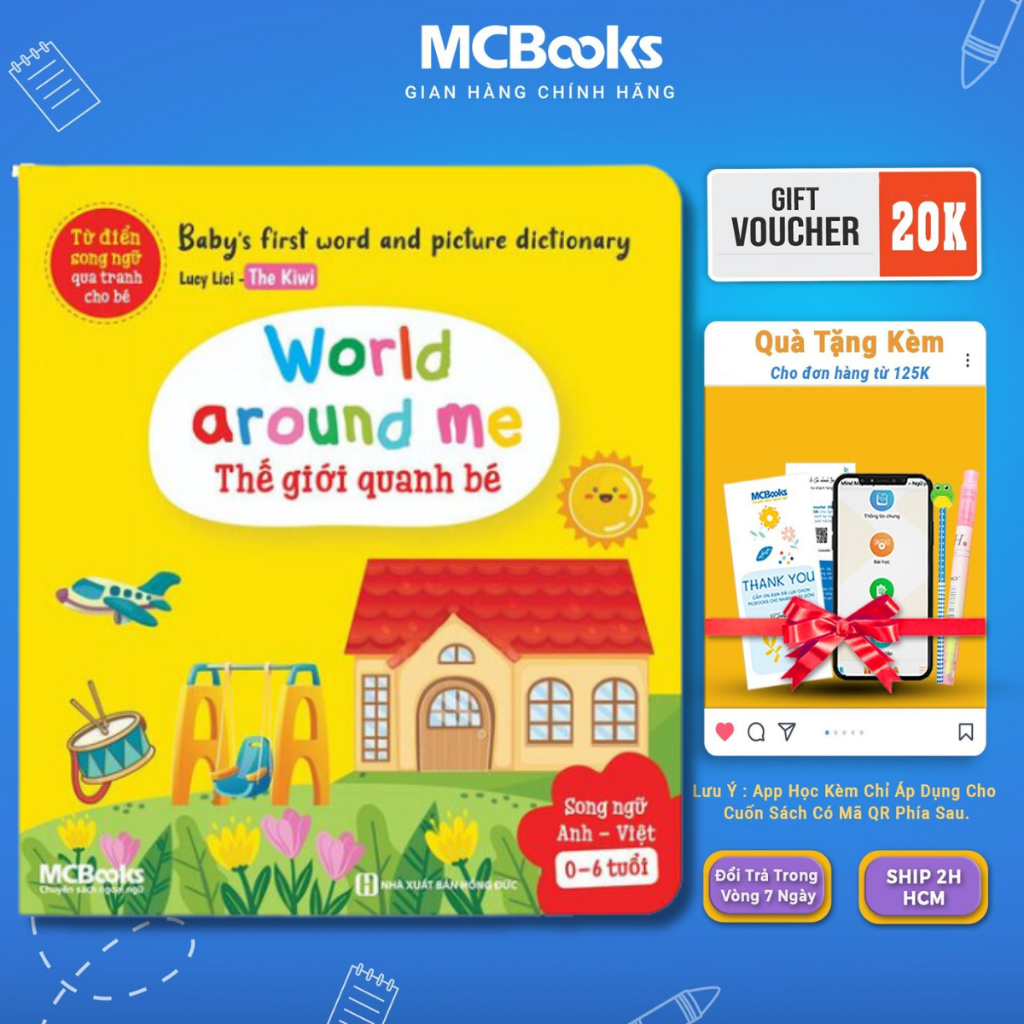 Sách - Từ điển song ngữ qua tranh cho bé - Baby's first words and picture dictionary Mcbooks