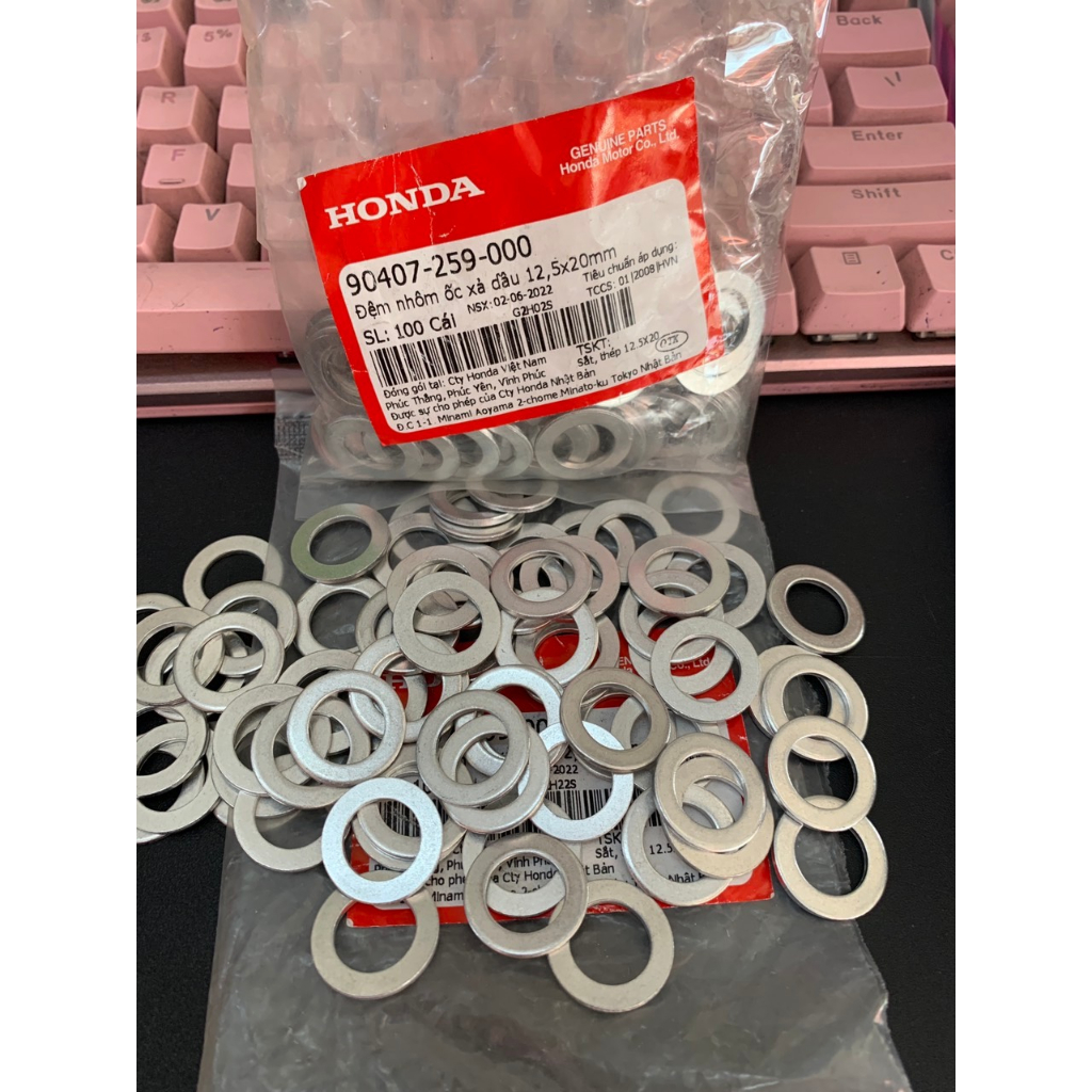 Long Đền Xả Nhớt Xe Máy Honda Và Yamaha Size 12mm  90407-259-000