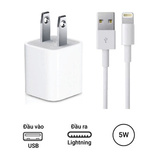 Bộ củ + cáp sạc dành cho IP chuẩn