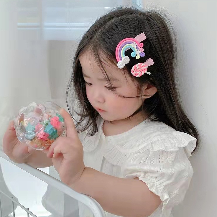 Set 14 Kẹp Tóc Trẻ Em Cute, Đáng Yêu Cho Bé Gái Nhiều Hình, Nhiều Màu