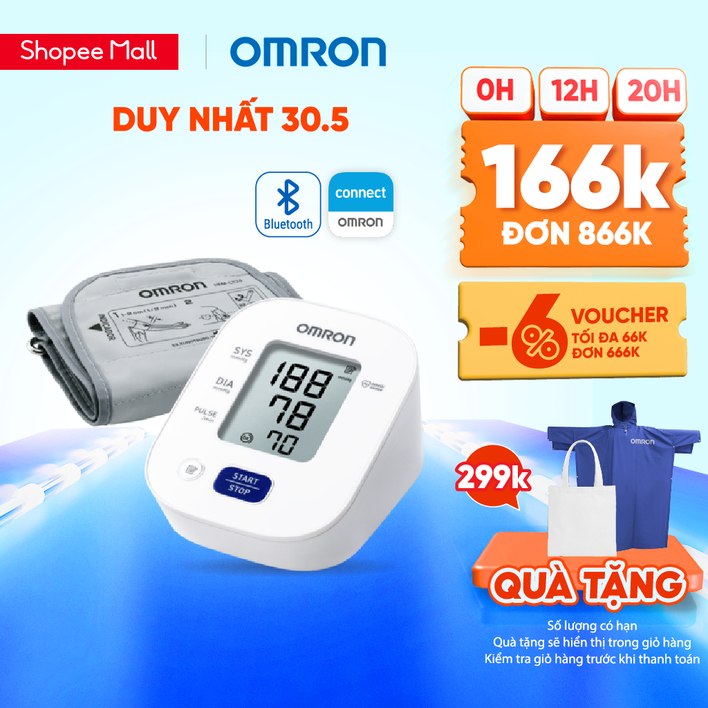 Máy Đo Huyết Áp Bluetooth OMRON HEM-7141T1 - Kết nối điện thoại thông minh