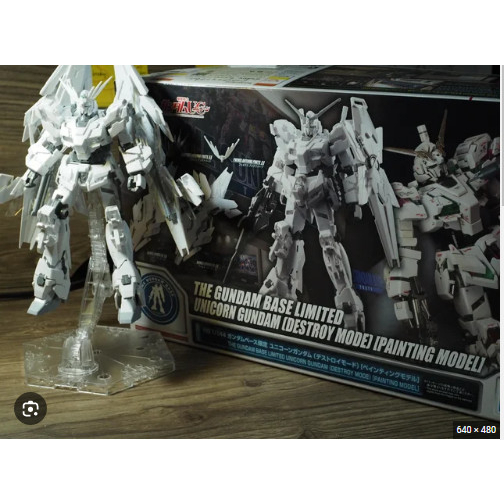 Mô Hình Lắp Ráp HGUC 1/144 Unicorn Gundam Destroy Mode Painting Model The Gundam Base Ltd Bandai