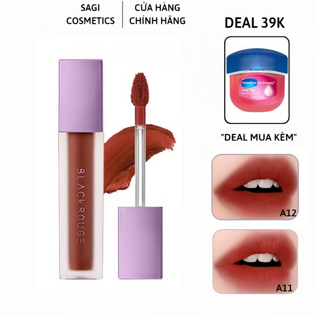 Son kem Black Rouge Air Fit Velvet Tint Ver 2