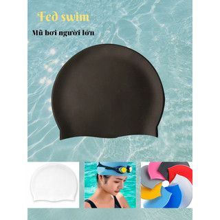 Mũ bơi người lớn coosa - sc4658 chất liệu silicone. chính hãng coosa.