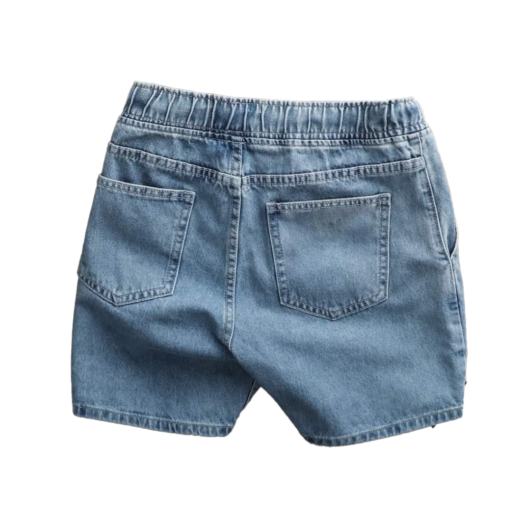 FREESHIP-Quần short Jean trên gối chất vải Denim co giản thoải mái đứng form MP MEN 002