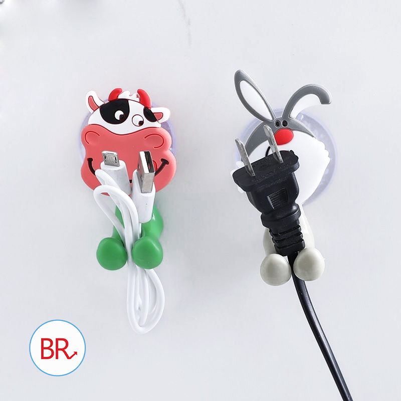 Combo 5 móc treo bàn chải hút chân không mẫu mã trendy br 00309