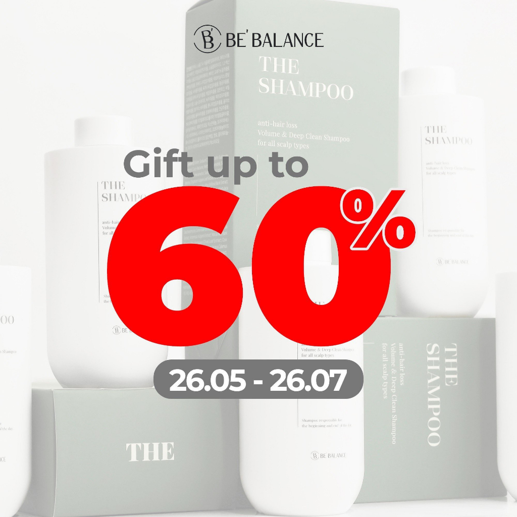 Dầu gội đầu sạch gàu, hỗ trợ mọc tóc, giảm rụng tóc Be'Balance The Shampoo 500ml