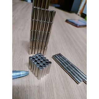 Nam châm trụ dài 2cm siêu mạnh chống rỉ kích thước 5*20mm