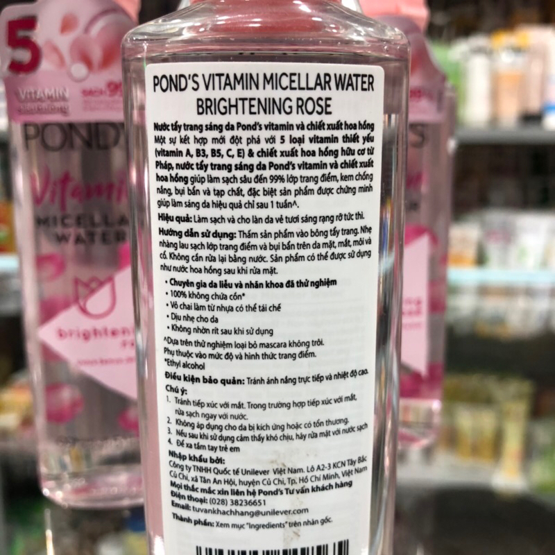Nước tẩy trang POND'S Vitamin Micellar Water 100ml