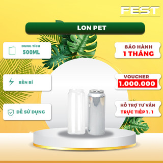 Lon PET FEST đựng trà sữa, trà, chè,.....