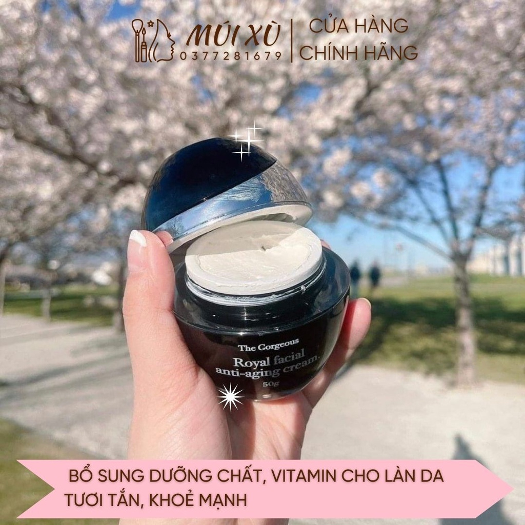 Kem cừu dưỡng ban đêm, ban ngày trắng da MÚI XÙ GORGEOUS chính hãng