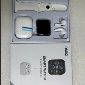 Đồng Hồ Thông Minh DM02  Kèm Tai Nghe Kết Nối Bluetooth, Nghe Gọi Hai Chiều, Chăm Sóc Sức Khỏe