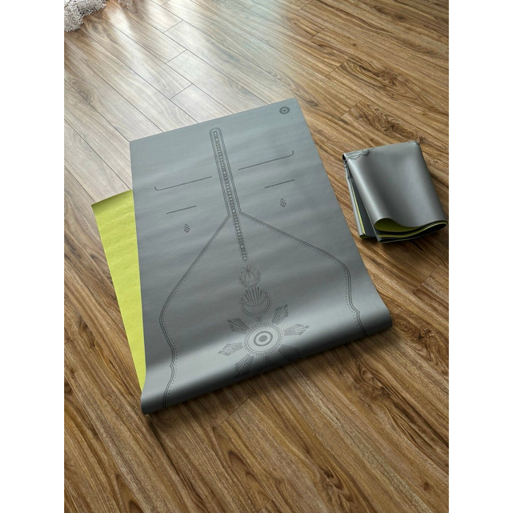 Thảm yoga cao su du lịch 2mm mặt nhám chống trơn tuyệt đối Clover Kèm túi