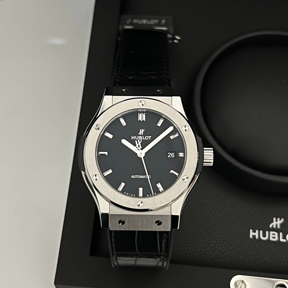 Đồng Hồ Nam Hul Cơ Automatic Nhật Bản Cao Cấp, Đồng Hồ Mặt Saphire 38/42 mm Viền Trơn, Chống Nước 5ATM Sang Trọng
