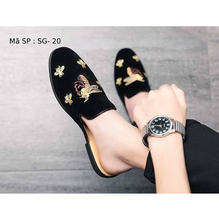 Sục Da Nam Siêu Đẹp, Giày Sục Nam Sang Chảnh, Lịch Lãm, Quý Phái