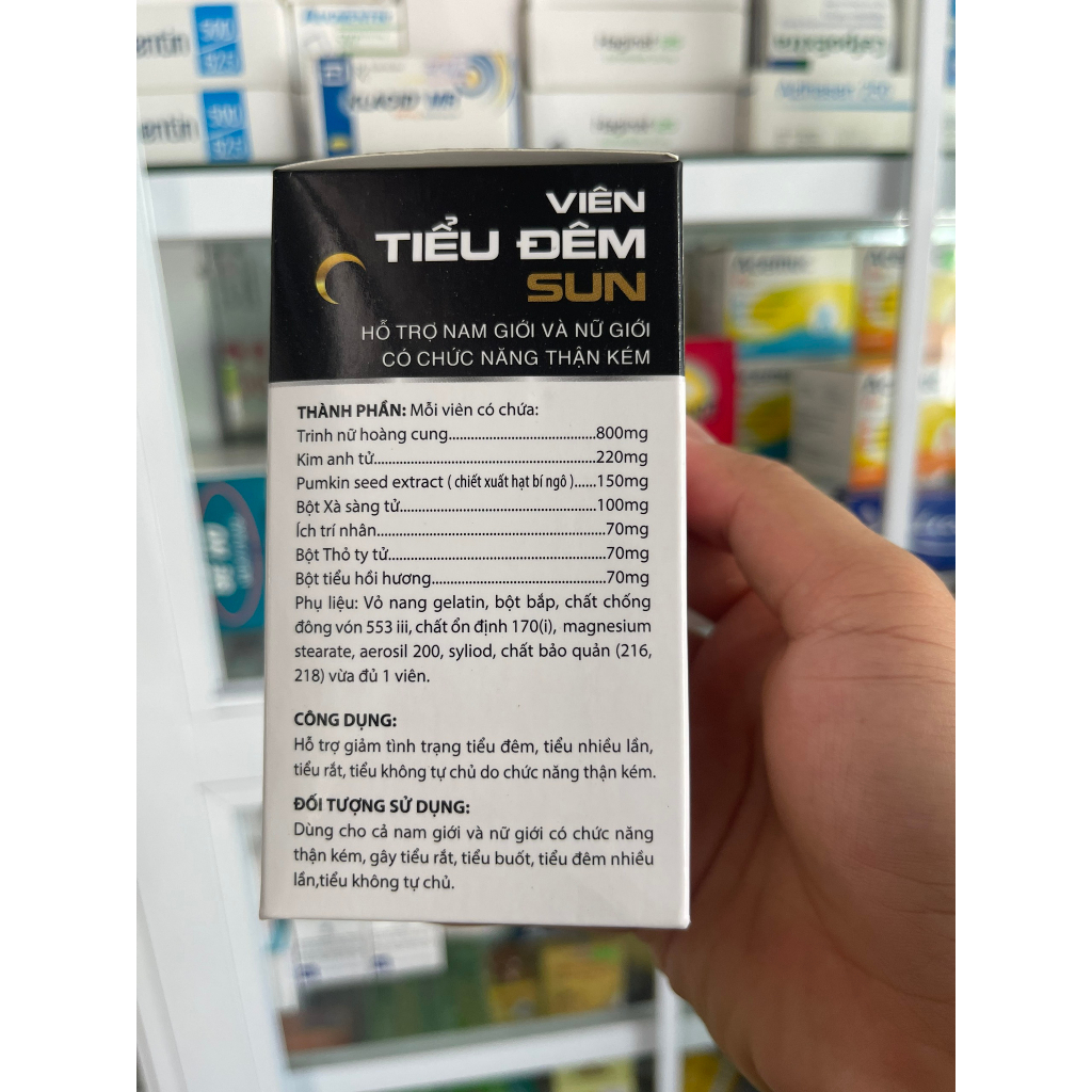 VIÊN TIỂU ĐÊM SUN (Cả Nam Và Nữ) - Giải Quyết Tinh Trạng Tiểu Đêm, Tiểu Rắt, Tiểu Không Tự Chủ