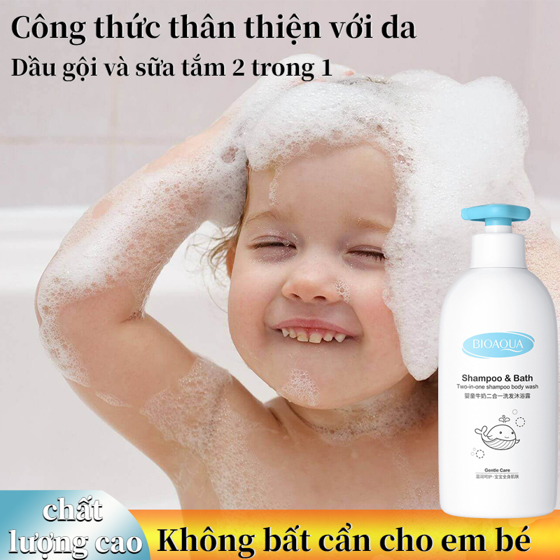 Sữa tắm cho bé sữa tắm gội cho bé sơ sinh sữa tắm em bé 500ml Chống ngứa và kìm khuẩn Nuôi dưỡng da