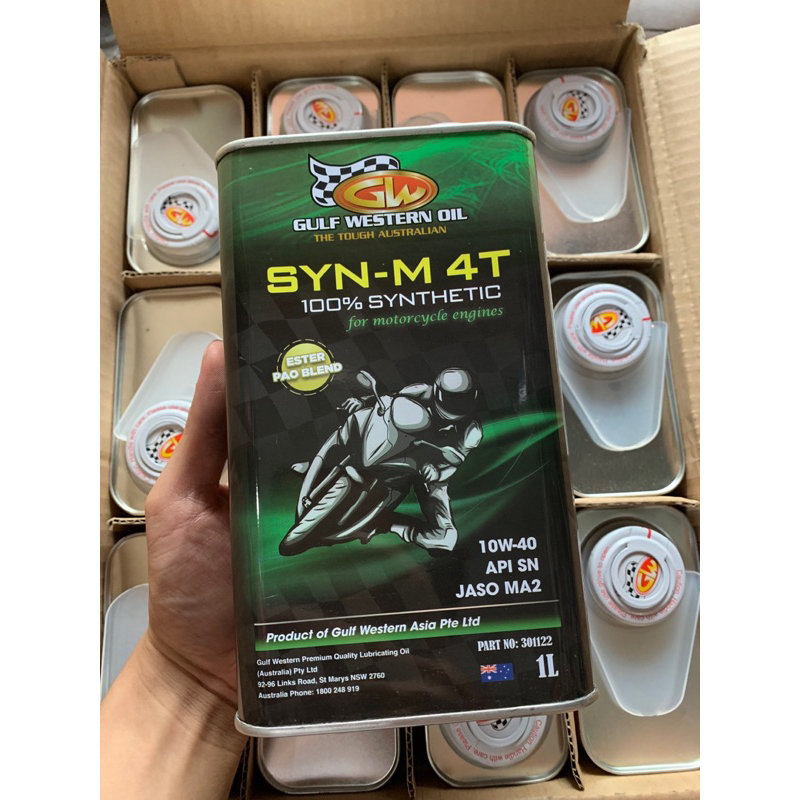 Nhớt Gulf Western pao ester 10W40 Full tổng hợp