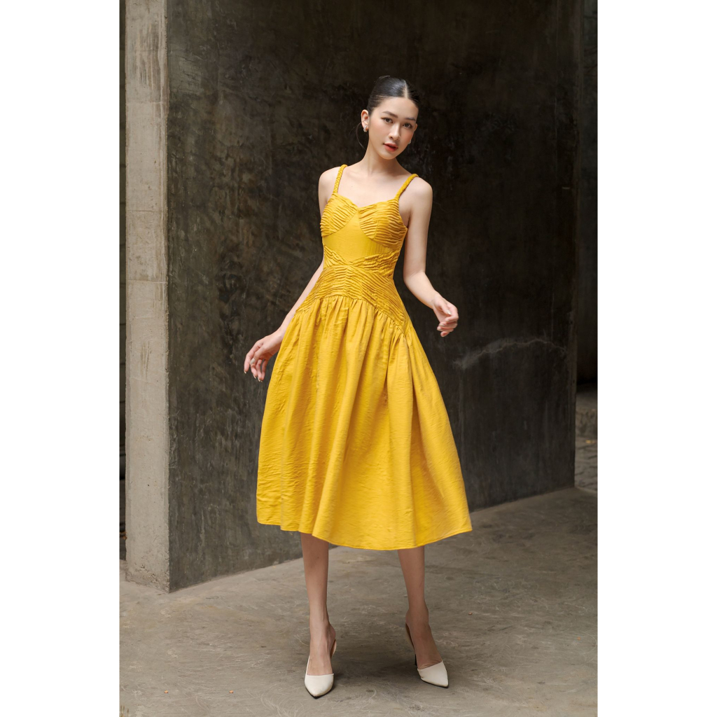 OLV - Đầm Shiny Ruched Dress