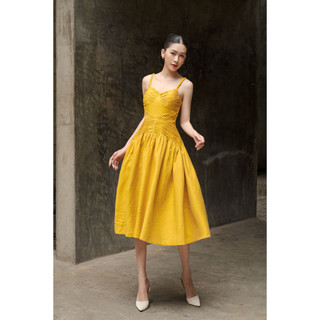 OLV - Đầm Shiny Ruched Dress