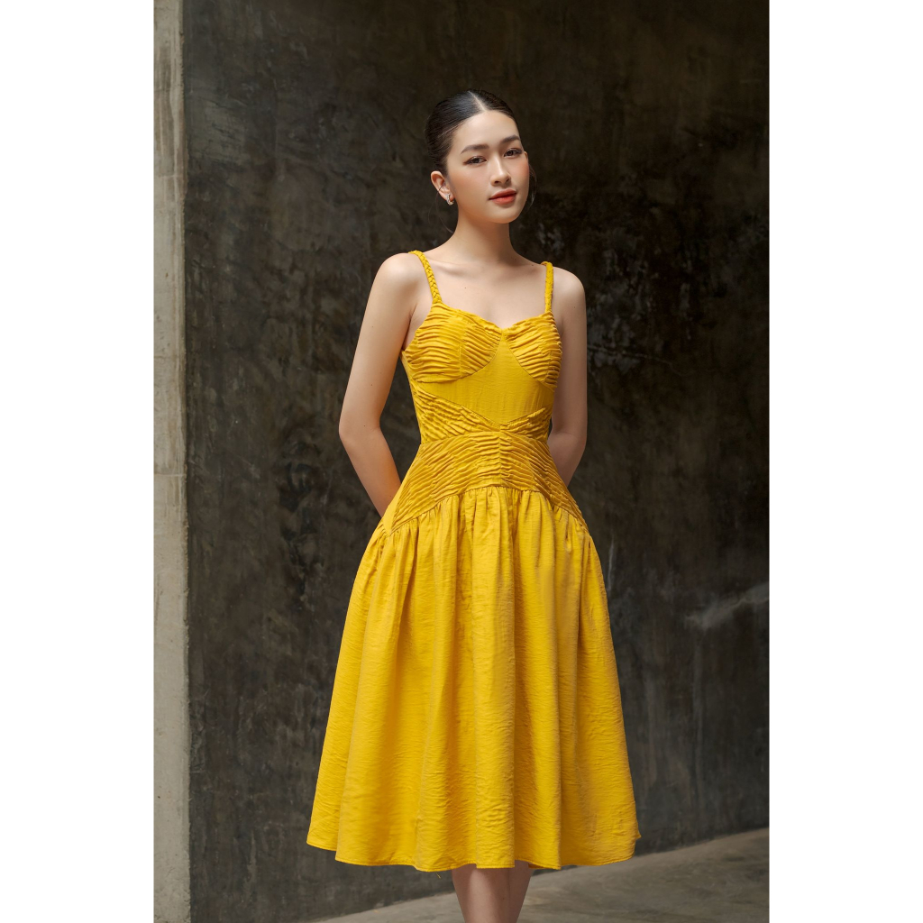 OLV - Đầm Shiny Ruched Dress